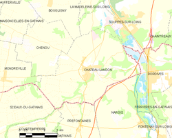 Map commune FR insee code 77099